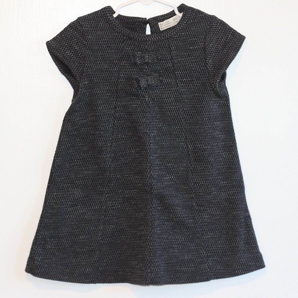 Zara Girl Black Dress - Size 5